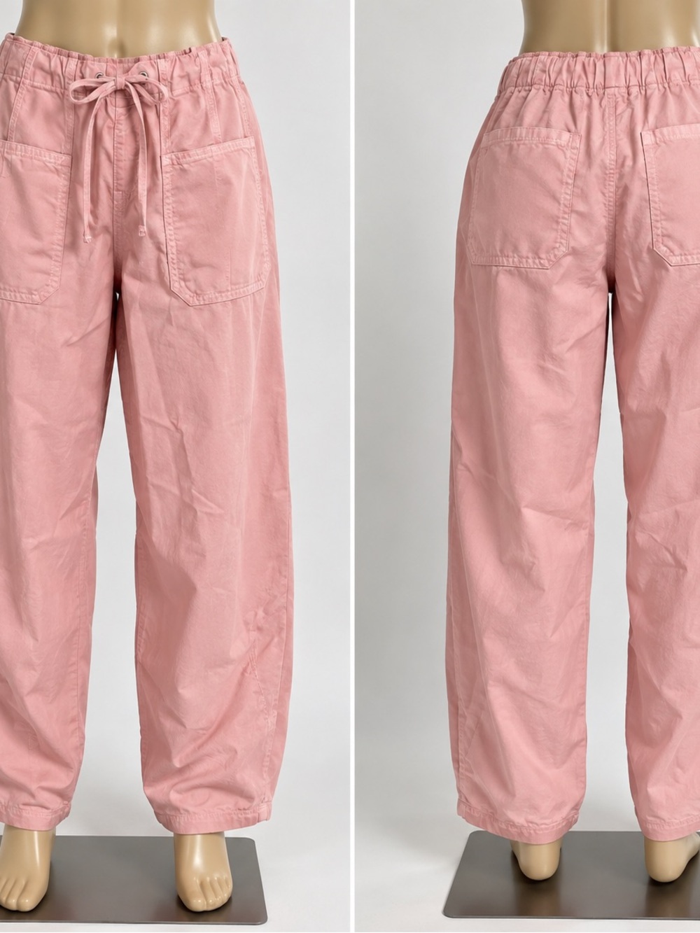 PINK Victoria's Secret Soft Pink Wide-Leg Drawstring Pants